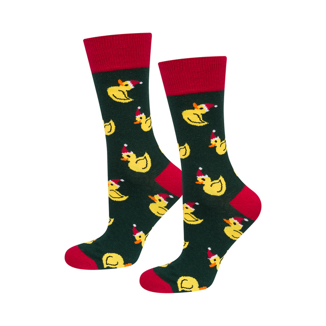 Set 4x chaussettes colorées pour hommes SOXO GOOD STUFF joyeux Noël cadeau chaussettes en coton