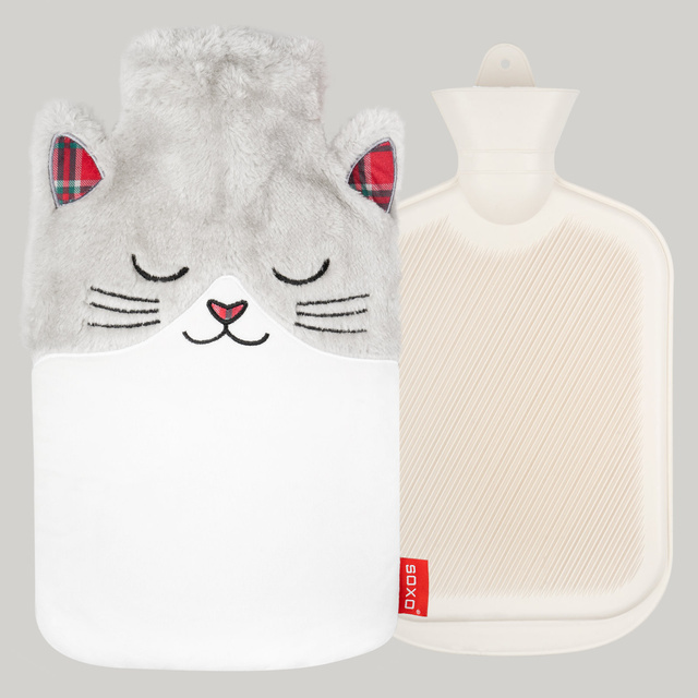 Soxo cat thermo warmer in peluche cover | idée cadeau