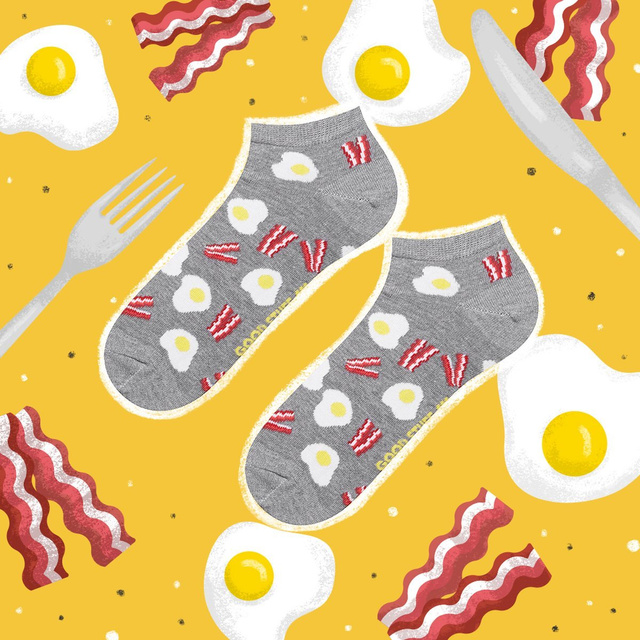 Lot de 3x chaussettes à pizza en coton coloré SOXO GOOD STUFF pour hommes