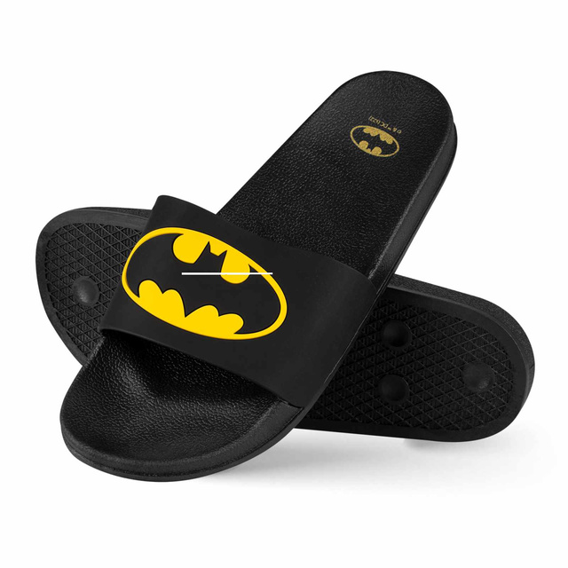 Tongs de plage Premium Femme Homme SOXO BATMAN | Idéal pour les vacances d'été et la piscine | Caoutchouc