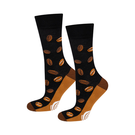 Chaussettes pour hommes Soxo café dans une tasse