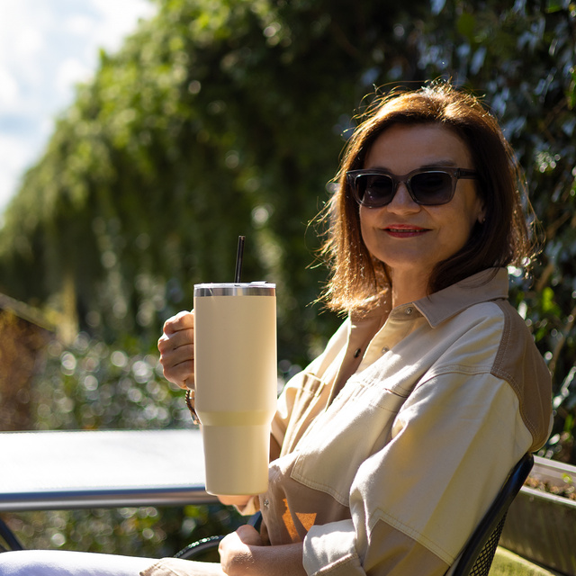 Mug thermique 1200ml Momo Way beige