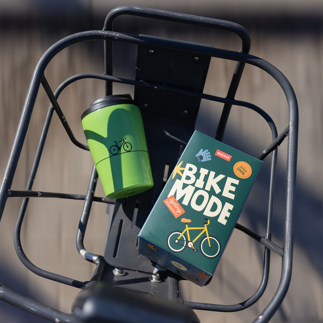 Coffret Cadeau Chaussettes Vélo + Mug Thermique