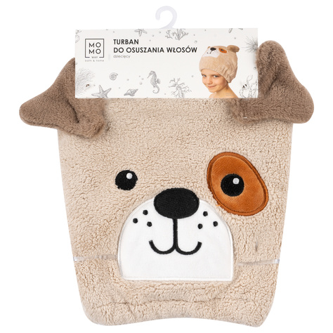 Baignoire enfant turban MOMO WAY chien | serviette 