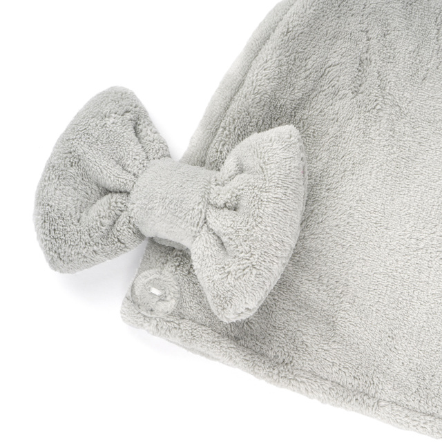 MOMO WAY turban de bain gris | serviette de bain