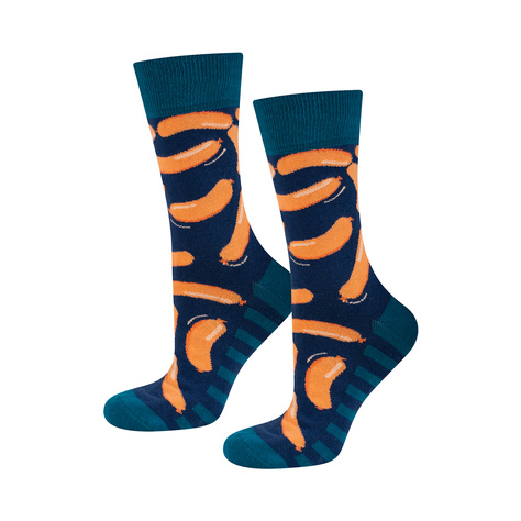 Lot de 3x chaussettes pour femmes et 3x chaussettes colorées pour hommes SOXO GOOD STUFF en boîte 