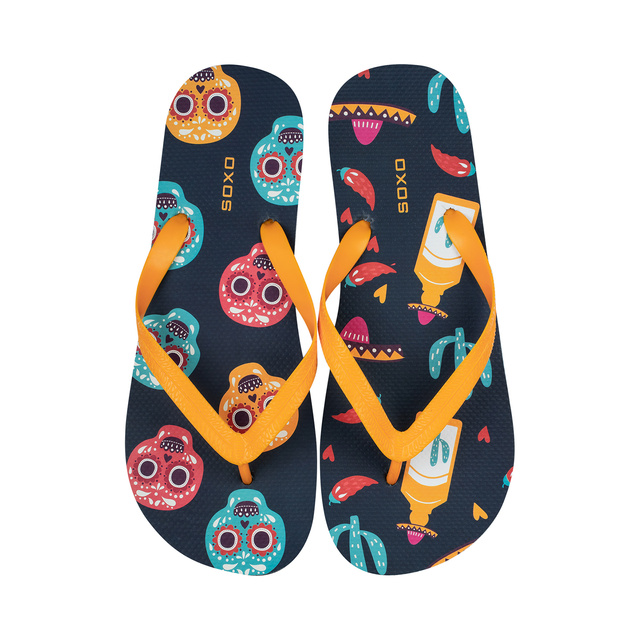Tongs Comfort de plage pour femme pour hommes SOXO | Teqila & Mexique | Idéal pour des vacances à la plage et une piscine