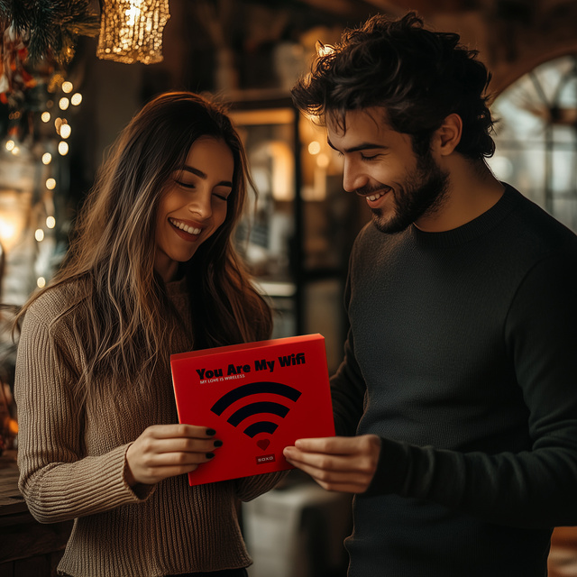 Chaussettes colorées pour hommes SOXO Wi-fi - 2 paires