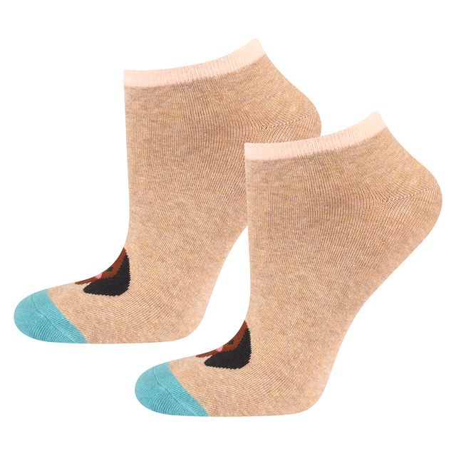 Lot de 5x chiens de pieds colorés pour dames SOXO