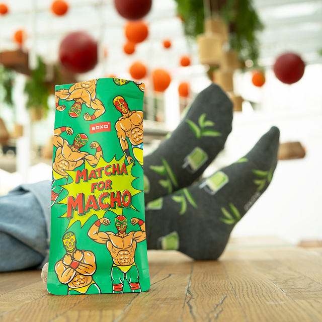 Chaussettes homme SOXO Matcha - 2 Paires